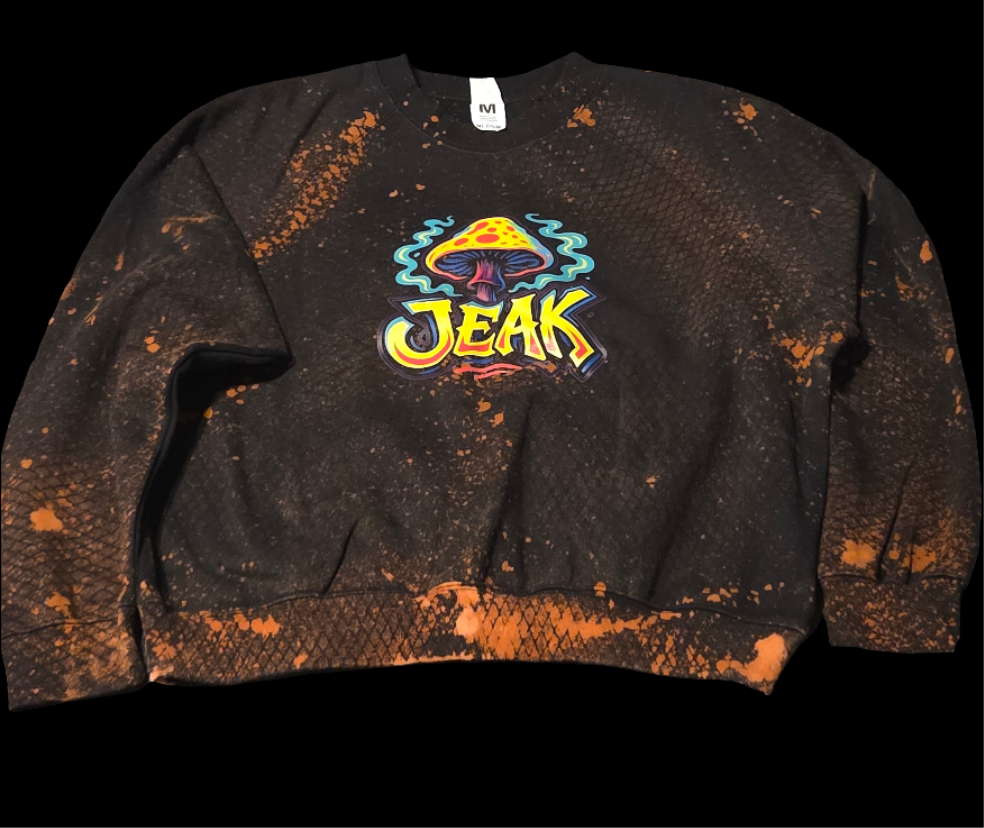 JEAK cage print with "logo"