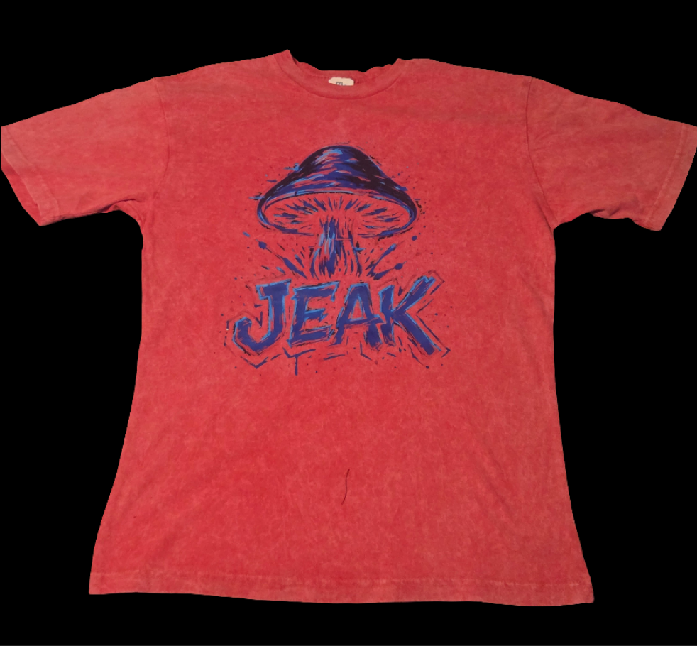 JEAK "distressed" red tee