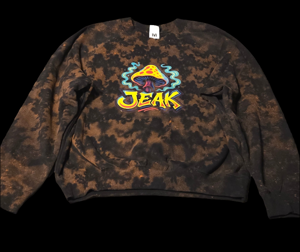 JEAK trippy  crewneck  with "logo"