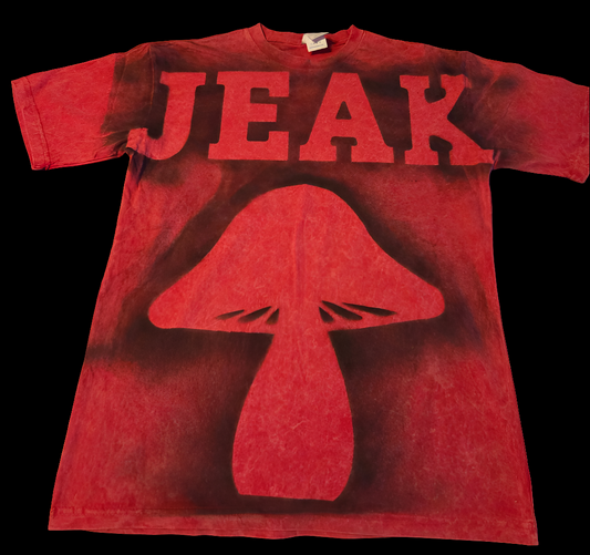Distress  red jeak T