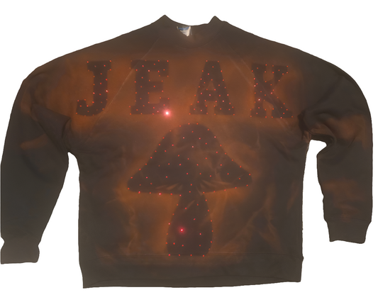 JEAK big face red crewneck